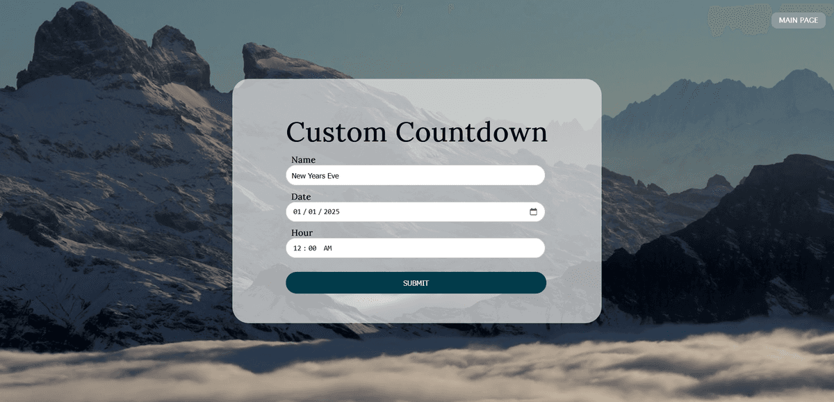 Custom Countdown